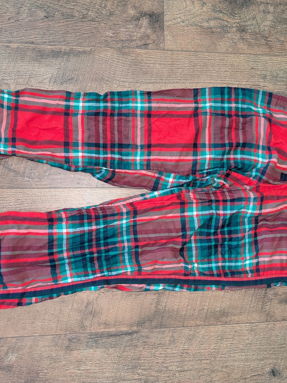 Aerie Red and Green Plaid Pajama Pants